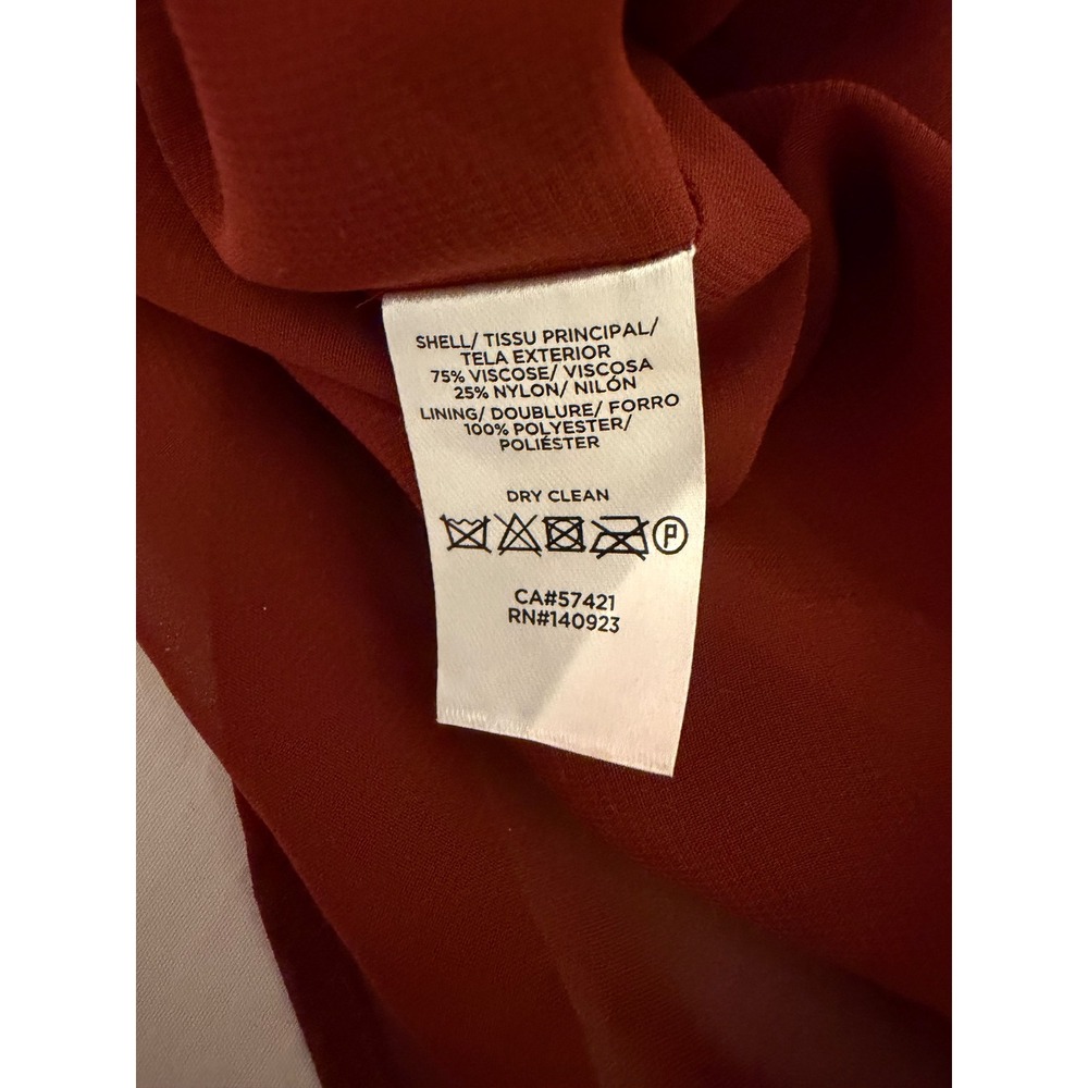 LOFT Rust Orange Velvet V-Neck Camisole Tank Top Medium - Picture 5 of 6